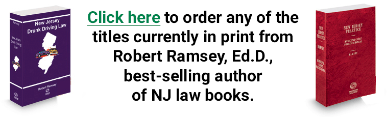 NJ Law Books by Robert Ramsey, Ed.D.